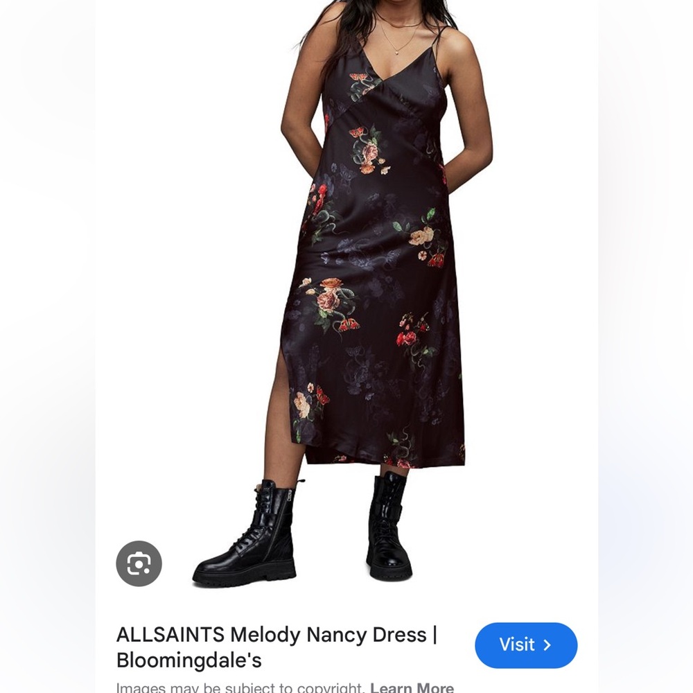 Melody Silk Blend Nancy Midi Dress
Black
UK 4/US 0